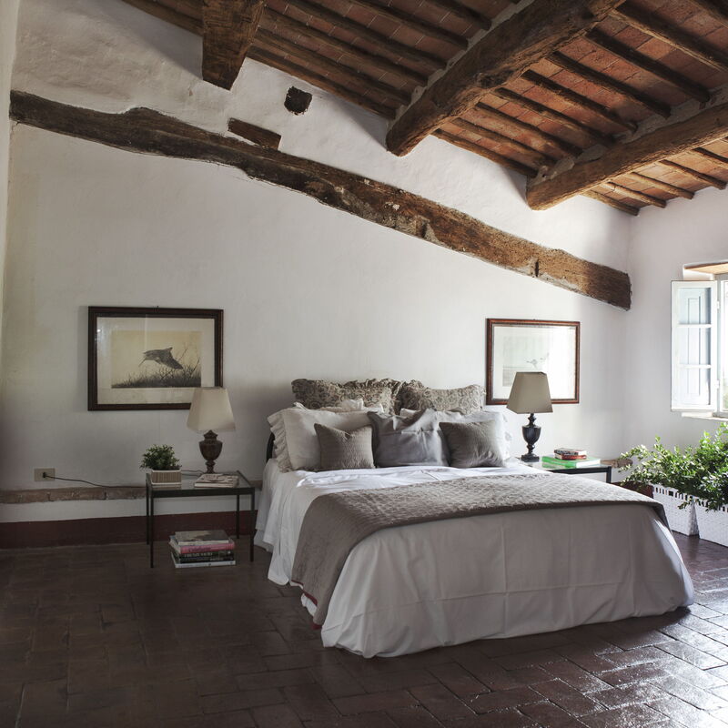 Podere Sangiovese, Pool and View in Chianti: Automne, chambre à coucher, Été, Printemps