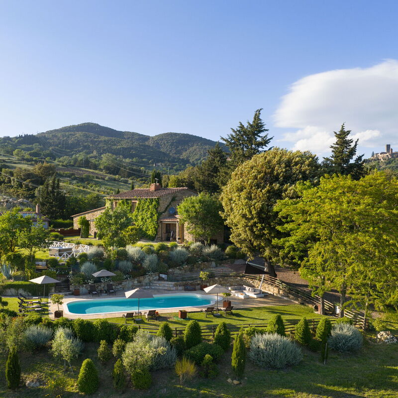 Villa la Cerbaina: Ansichten, Außen, Garten, Schwimmbad