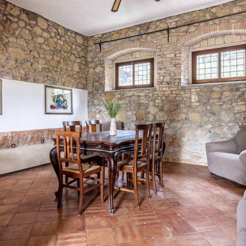 Le Sodole Farmhouse, San Gimignano: Autumn, Dining Room, Living Room, Spring, Summer