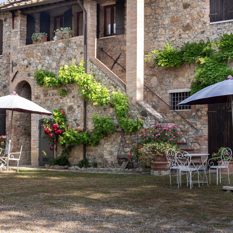 Le Sodole Farmhouse, San Gimignano: Autumn, Main Entrance, Spring, Summer