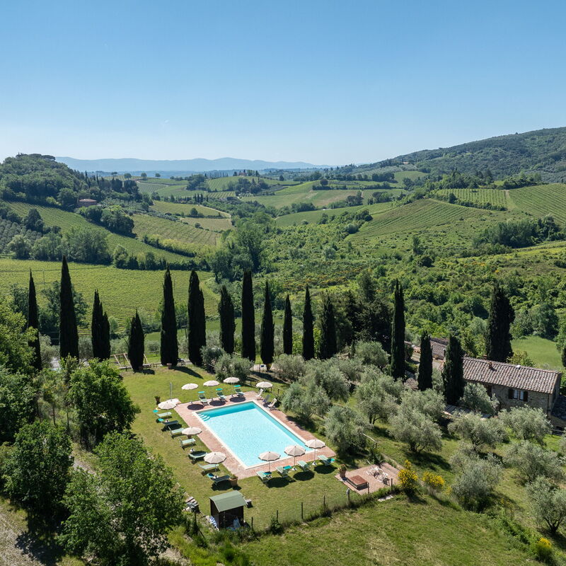 Podere le Lune with Pool, San Gimignano: Autunno, Estate, Piscina, Primavera