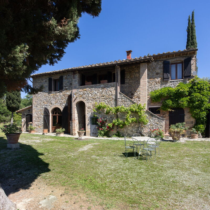 Podere le Lune with Pool, San Gimignano: Autunno, Estate, Esterni, Giardino, Primavera