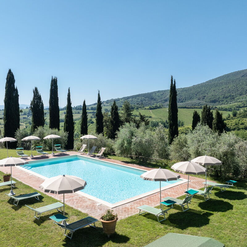 Podere le Lune with Pool, San Gimignano: Autunno, Estate, Piscina, Primavera