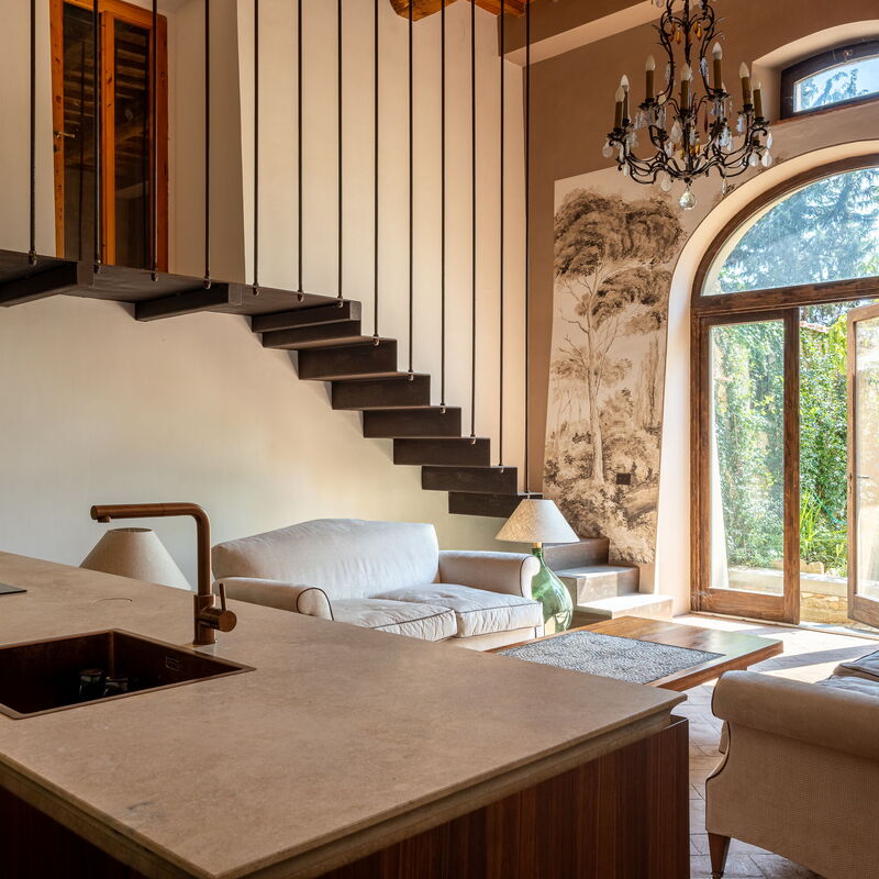 Villa Il Casalino, Florentine Hills with Pool: Frühling, Herbst, Küche, Sommer, Wohnzimmer