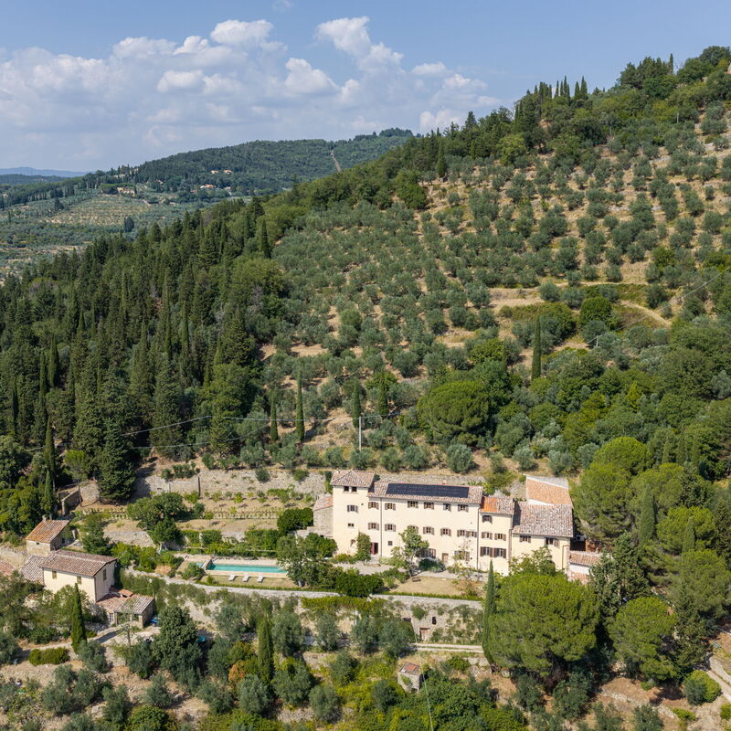 Villa Il Casalino, Florentine Hills with Pool: Frühling, Garten, Herbst, Schwimmbad, Sommer