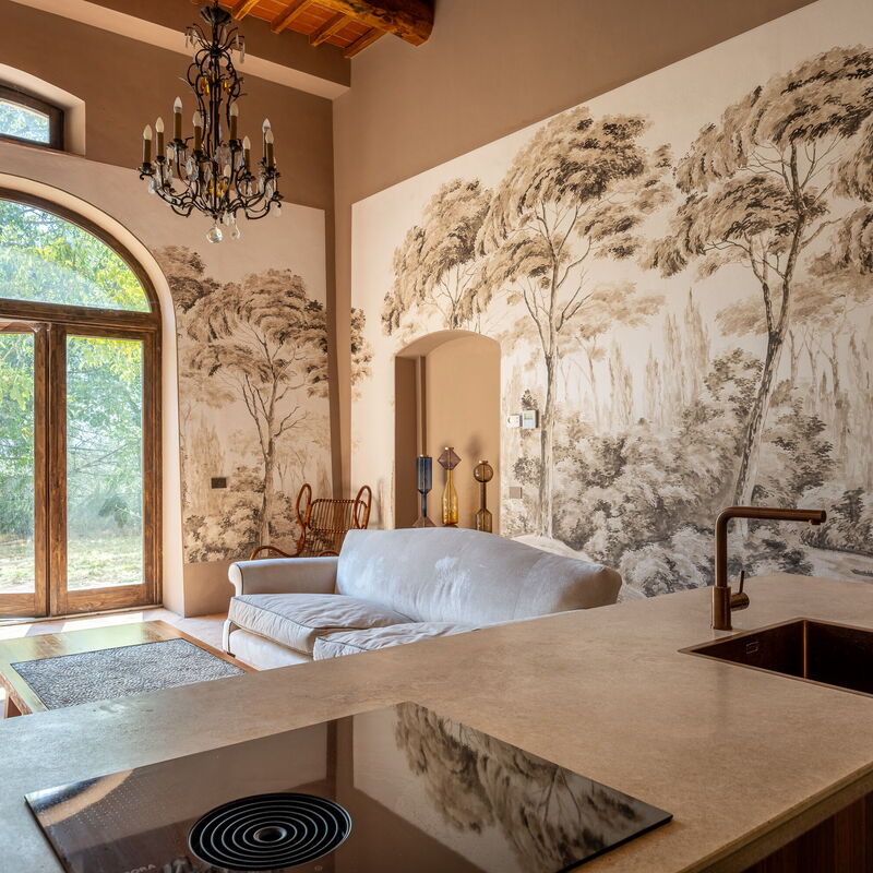 Villa Il Casalino, Florentine Hills with Pool: Frühling, Herbst, Küche, Sommer, Wohnzimmer