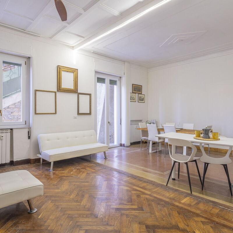 La Casa di Bruno, Terrace, in the Heart of Genova: Autumn, Living Room, Spring, Summer