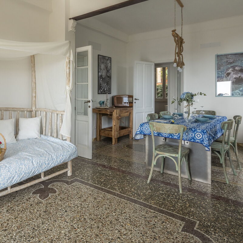 Focaincontromano Apartment with Sea View, Genoa: Autumn, Dining Room, Living Room, Spring, Summer