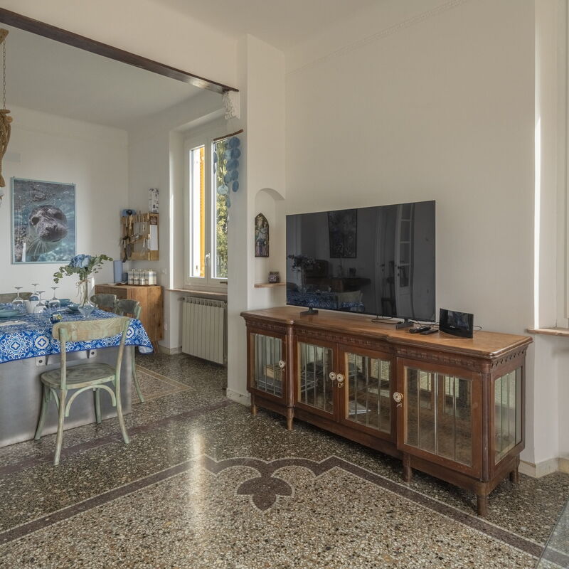 Focaincontromano Apartment with Sea View, Genoa: Autumn, Dining Room, Living Room, Spring, Summer