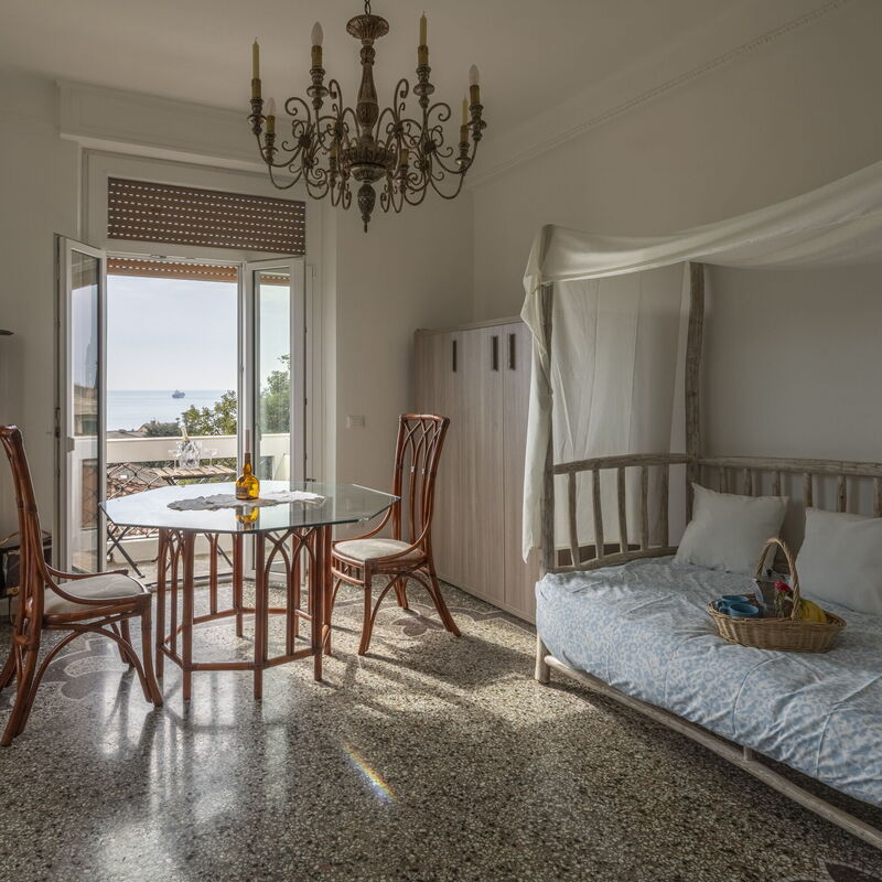 Focaincontromano Apartment with Sea View, Genoa: Autumn, Dining Room, Living Room, Spring, Summer