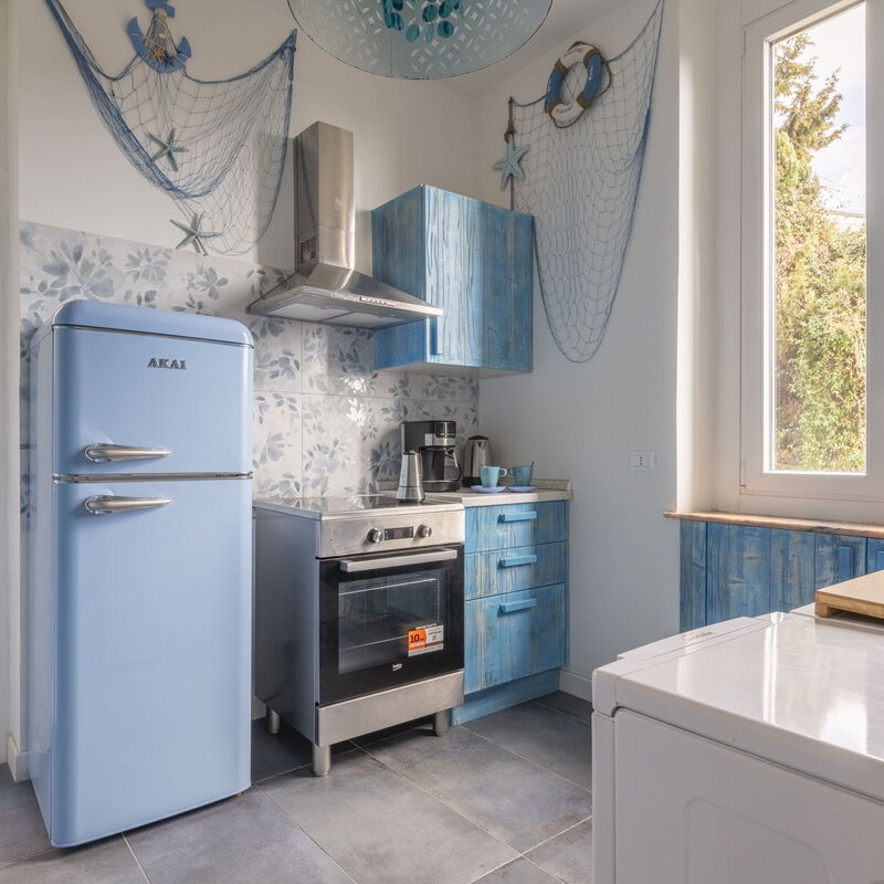 Focaincontromano Apartment with Sea View, Genoa: Autumn, Kitchen, Spring, Summer