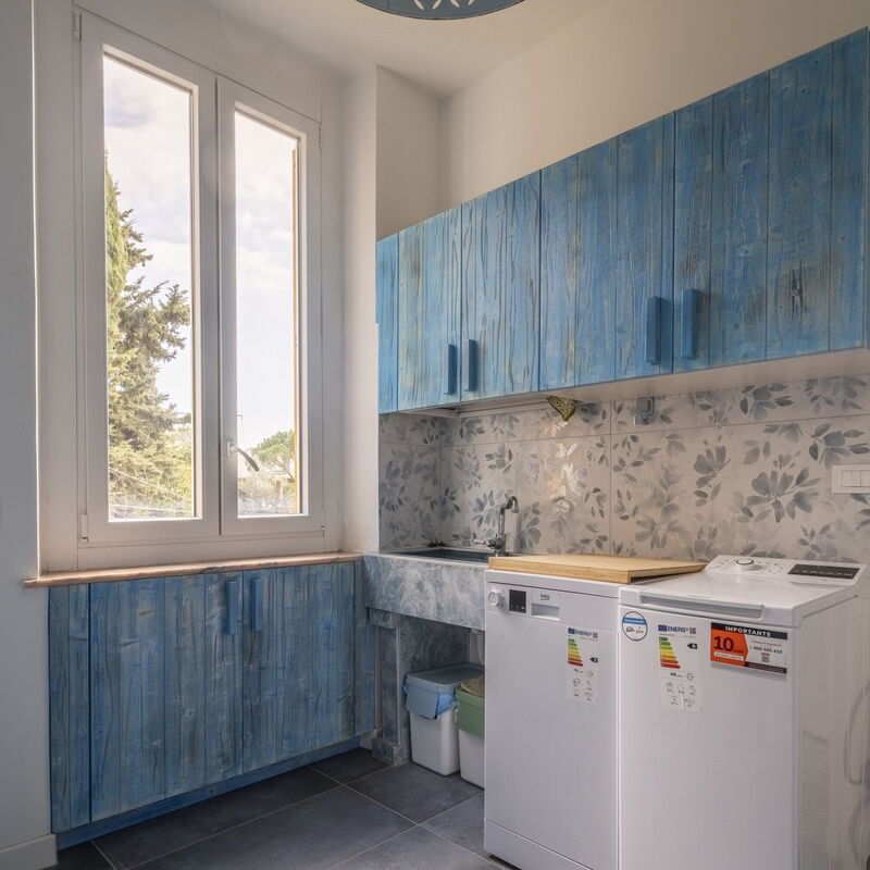 Focaincontromano Apartment with Sea View, Genoa: Autumn, Kitchen, Spring, Summer