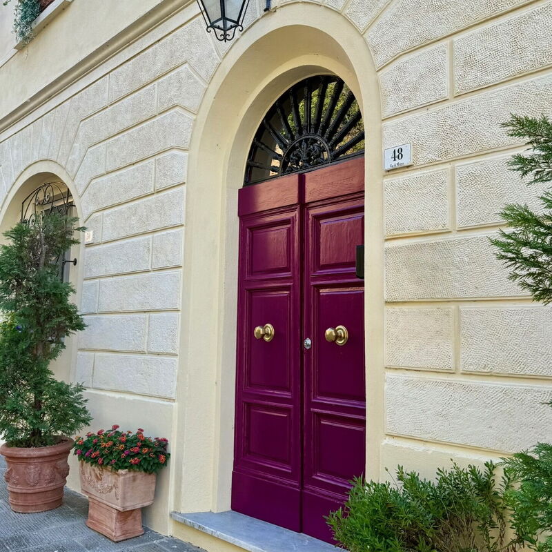 Villa Elisa: Eksterijeri, Glavni ulaz