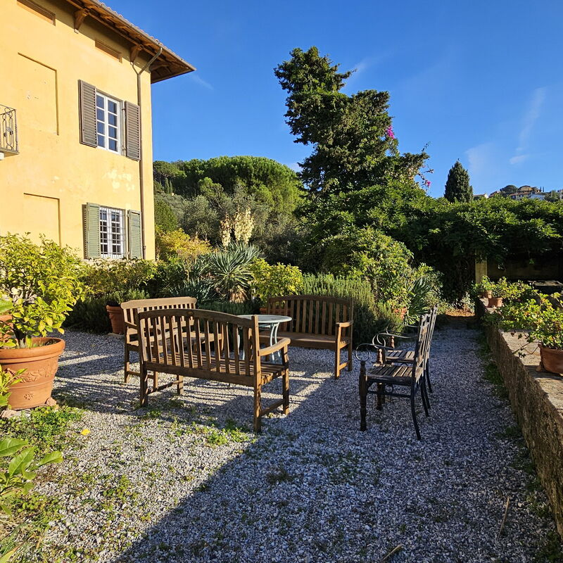 Villa Il Torrazzo, Vista Mare, Massarosa: Autumn, Balcony / Terrace / Patio, Building Exterior, Garden, Outdoor, Spring, Summer, Winter