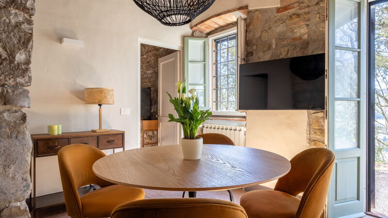 Maison Badia a Passignano: Dnevna soba, Jesen, Kuhinja, Ljeto, Proljeće