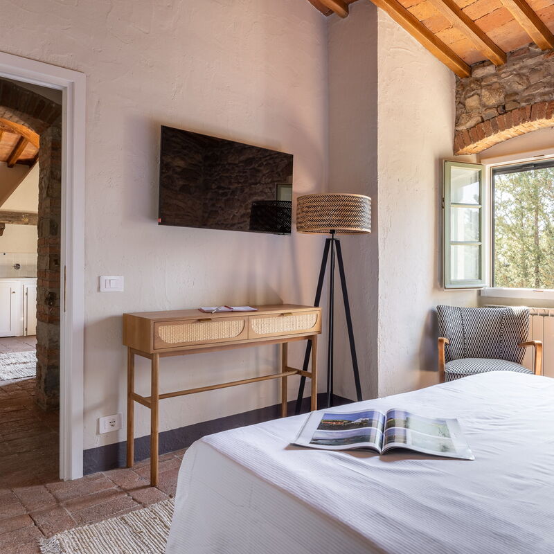 Maison Badia a Passignano: Jesen, Ljeto, Proljeće, Spavaća soba