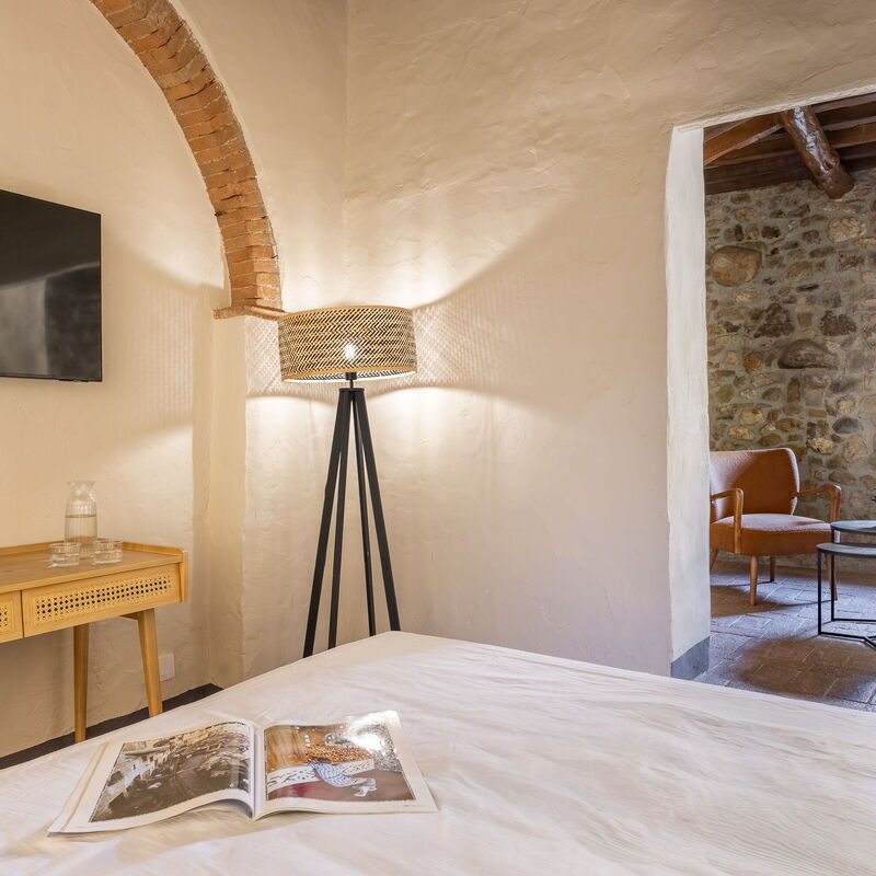 Maison Badia a Passignano: Jesen, Ljeto, Proljeće, Spavaća soba