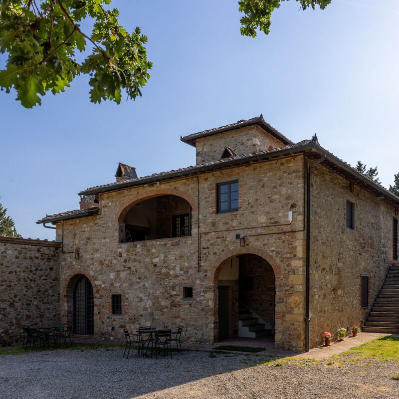 Maison Badia a Passignano: Glavni ulaz, Jesen, Ljeto, Proljeće