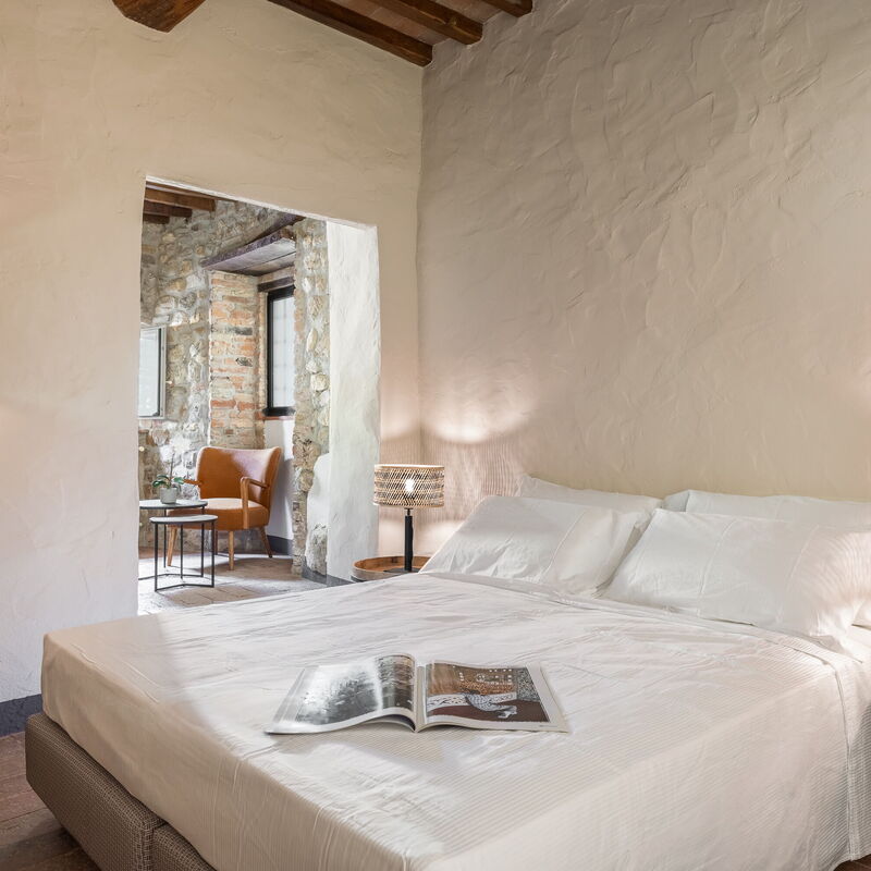 Maison Badia a Passignano: Jesen, Ljeto, Proljeće, Spavaća soba