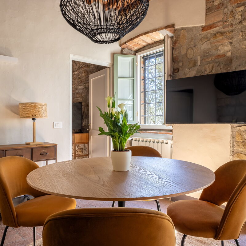 Maison Badia a Passignano: Dnevna soba, Jesen, Kuhinja, Ljeto, Proljeće