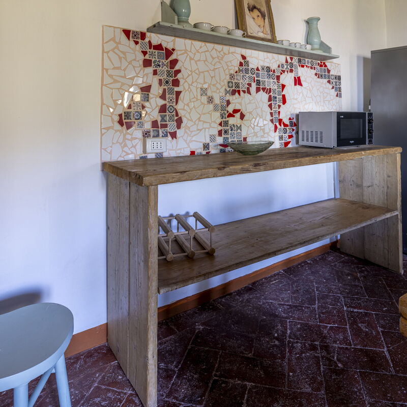 House in Sassa, Historic Tuscany Village, View: Frühling, Herbst, Küche, Sommer