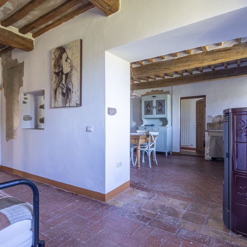 House in Sassa, Historic Tuscany Village, View: Frühling, Herbst, Küche, Sommer