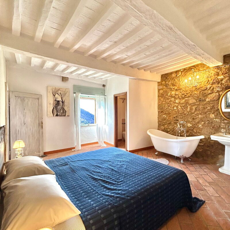 House in Sassa, Historic Tuscany Village, View: Jesen, Ljeto, Proljeće, Spavaća soba