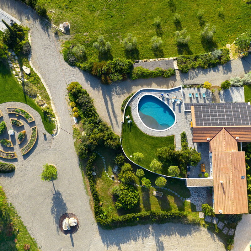 Villa Ombrone: bassin, Extérieurs, Jardin, Vues