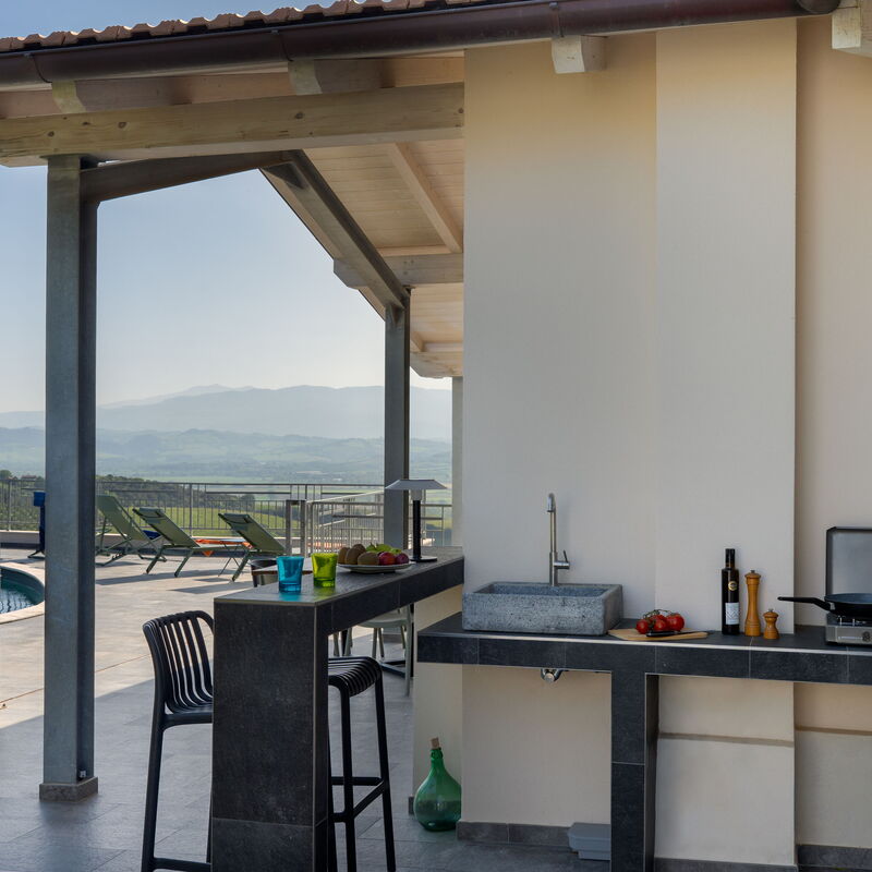 Villa Ombrone: Balcon / Terrasse / Patio, bassin, Extérieurs