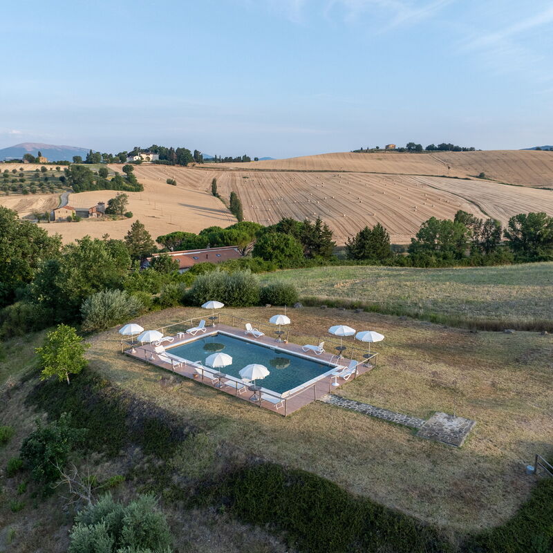 Il Giuncheto Casale Rooms, Pool, Umbrian Countryside: bazen, Jesen, Ljeto, Pogledi, Proljeće