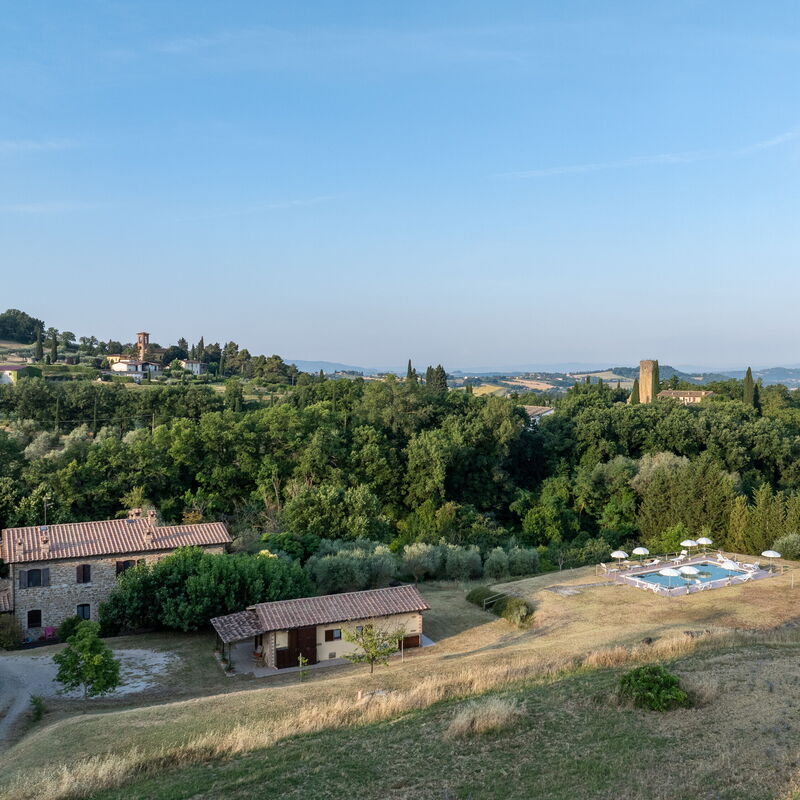 Il Giuncheto Casale Rooms, Pool, Umbrian Countryside: Jesen, Ljeto, Pogledi, Proljeće