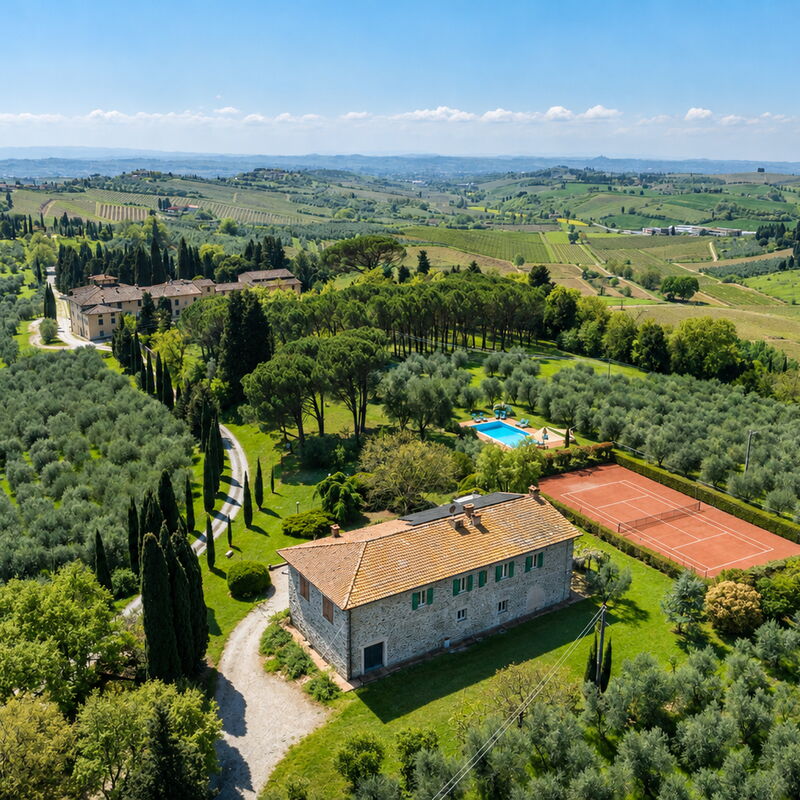 Il Leccio, Vinci, Private Pool and Tennis: Autumn, Scenic View, Spring, Summer
