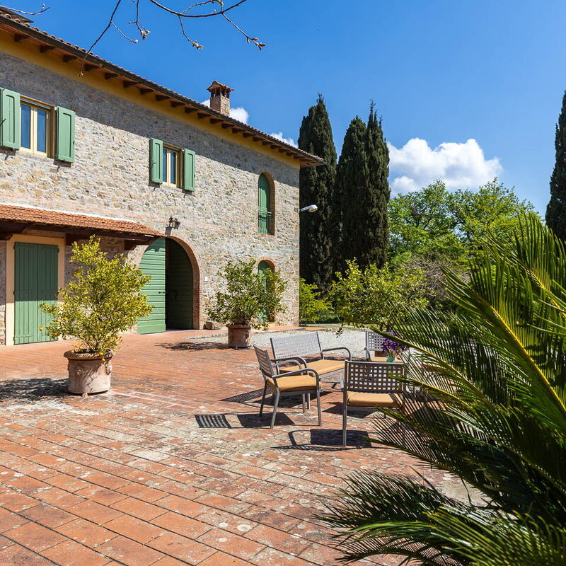 Il Leccio, Vinci, Private Pool and Tennis: Balkon / Terrasse / Patio, Frühling, Herbst, Sommer