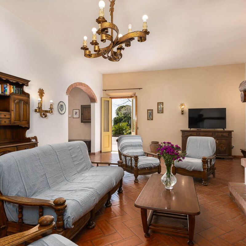 Il Leccio, Vinci, Private Pool and Tennis: Frühling, Herbst, Sommer, Wohnzimmer