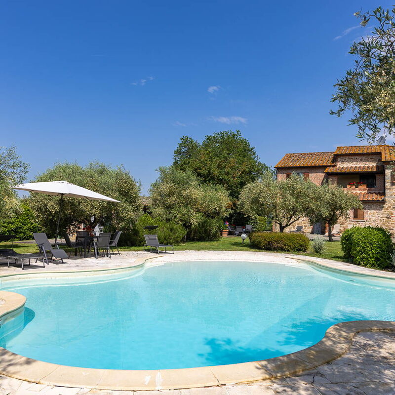 Podere Il Pozzangone, Lucignano: Automne, bassin, Été, Printemps