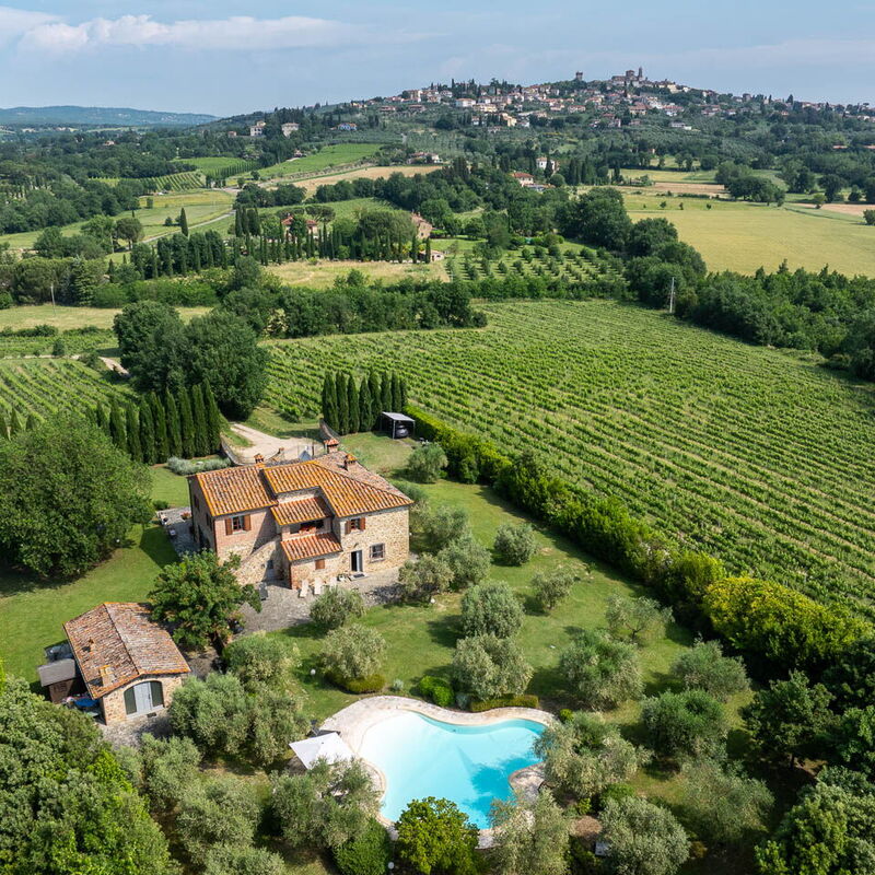 Podere Il Pozzangone, Lucignano: Automne, Été, Printemps, Vues