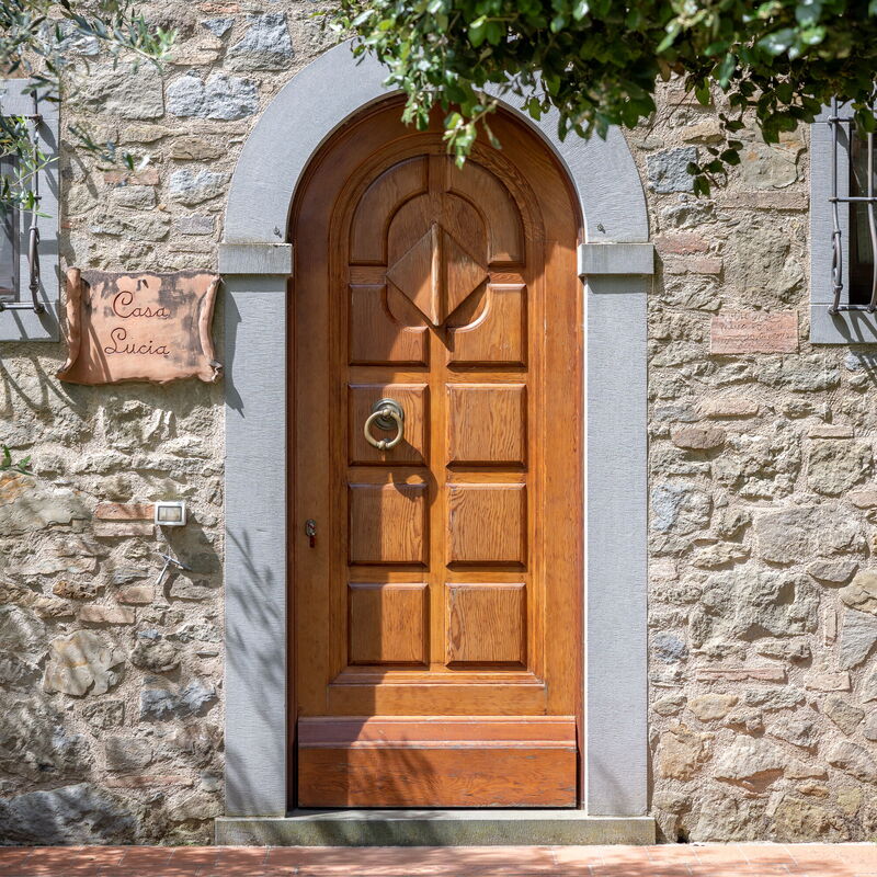 Il Cipresso, Casa Lucia, Cortona: Automne, Entrée principale, Été, Printemps