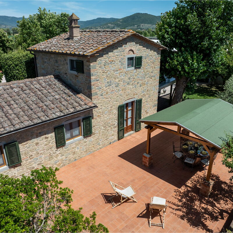 Il Cipresso, Casa Lucia, Cortona: Automne, Balcon / Terrasse / Patio, Été, Printemps