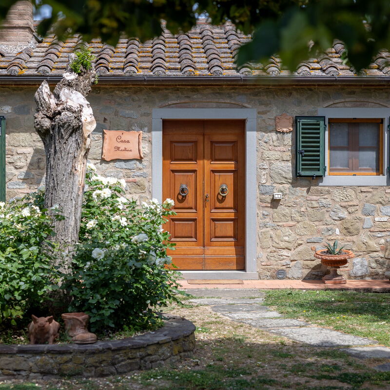 Il Cipresso, Casa Martina, Cortona: Automne, Entrée principale, Été, Jardin, Printemps