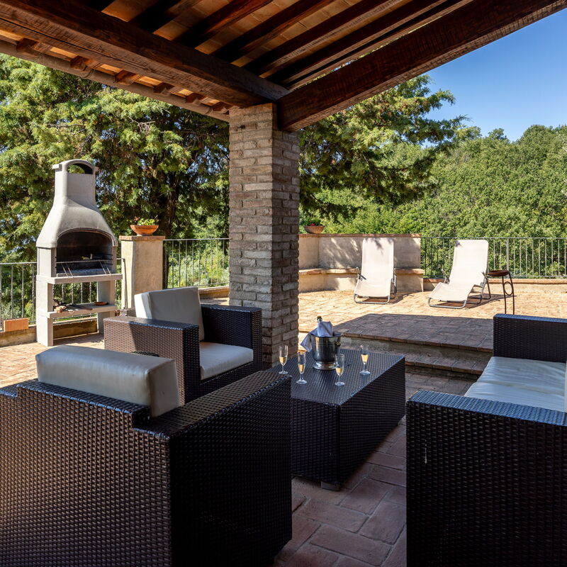 Villa Daluma, Private Pool in Todi: Jesen, Ljeto, Proljeće, Vrt