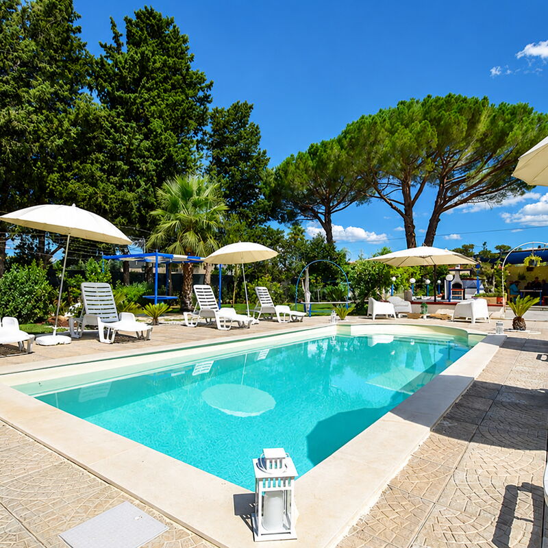 Villa Didymos: Automne, Balcon / Terrasse / Patio, bassin, Été, Printemps