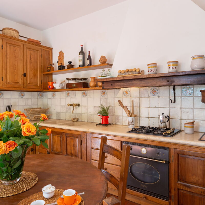 Podere Le Capannucce: Küche