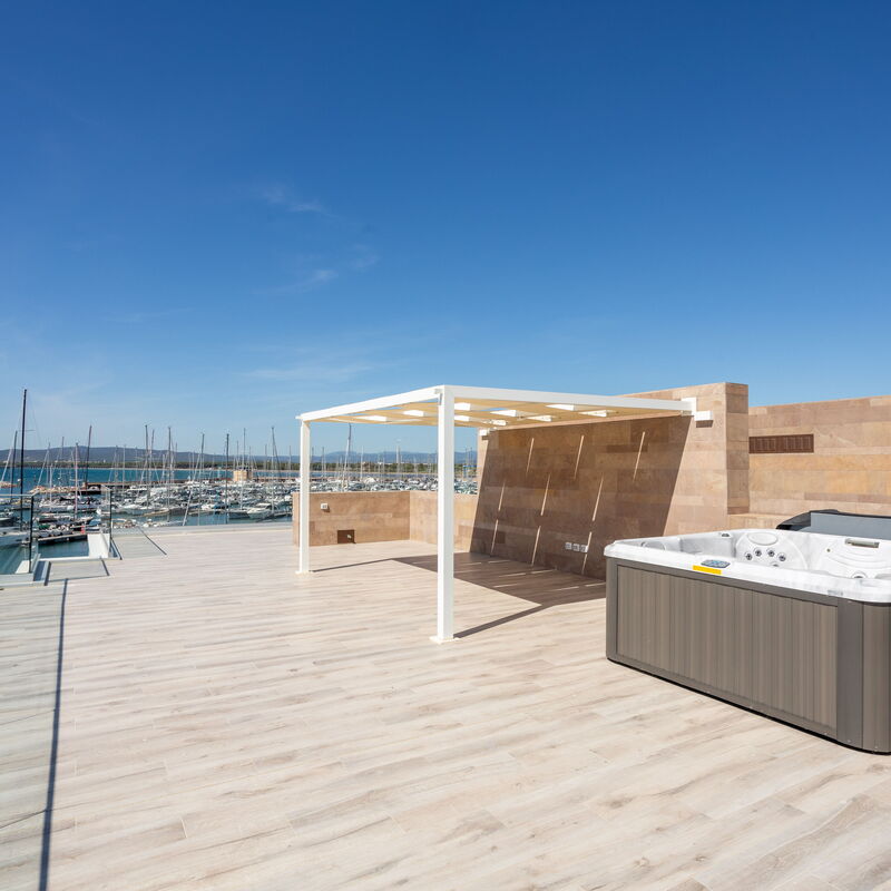 Porto di Luce Luxury, Jacuzzi and Seaview: Automne, Balcon / Terrasse / Patio, Été, Printemps