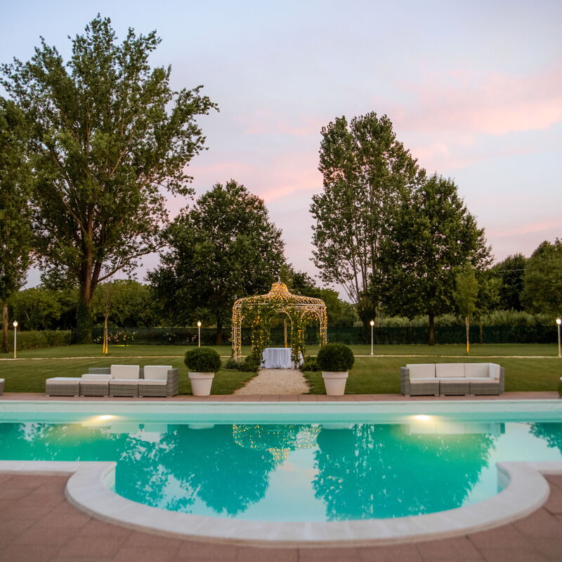 Villa Mirandola: Automne, bassin, Été, Printemps