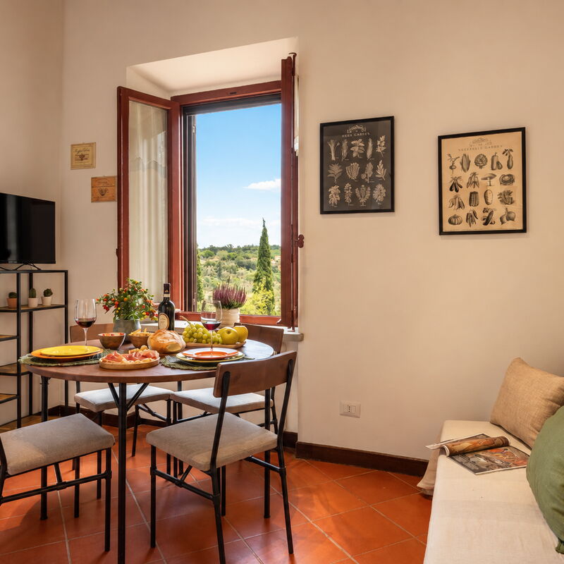 La Veduta - la Finestra su Castelfalfi: Frühling, Herbst, Sommer, Wohnzimmer