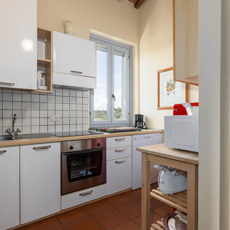 La Certaldina, Luna Apartment: Frühling, Herbst, Küche, Sommer