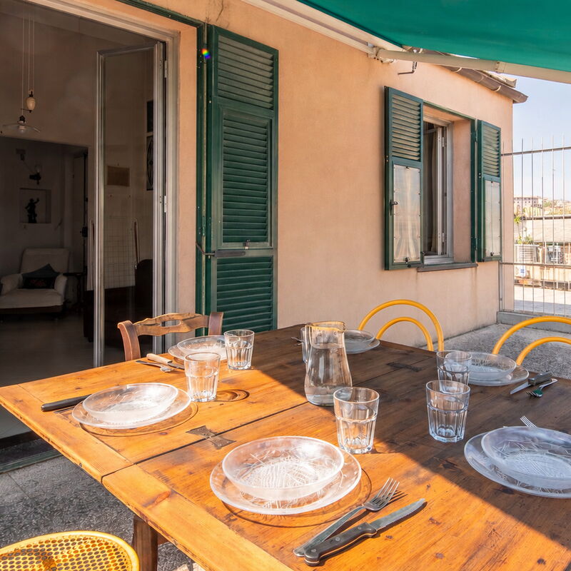 La Terrazza in Centro, Genova: Balkon / terasa / vrt, Jesen, Ljeto, Proljeće