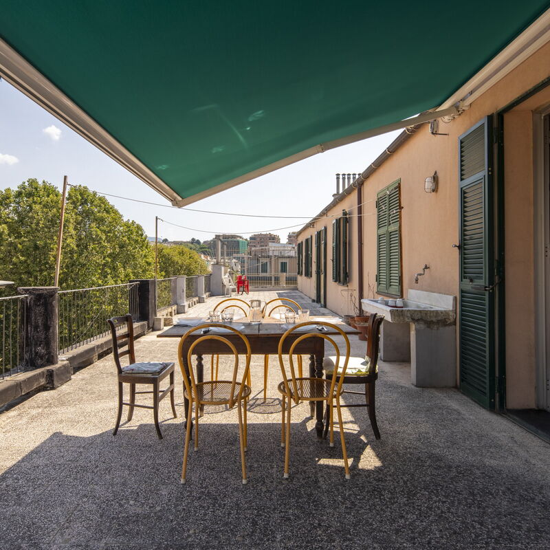 La Terrazza in Centro, Genova: Balkon / terasa / vrt, Jesen, Ljeto, Proljeće