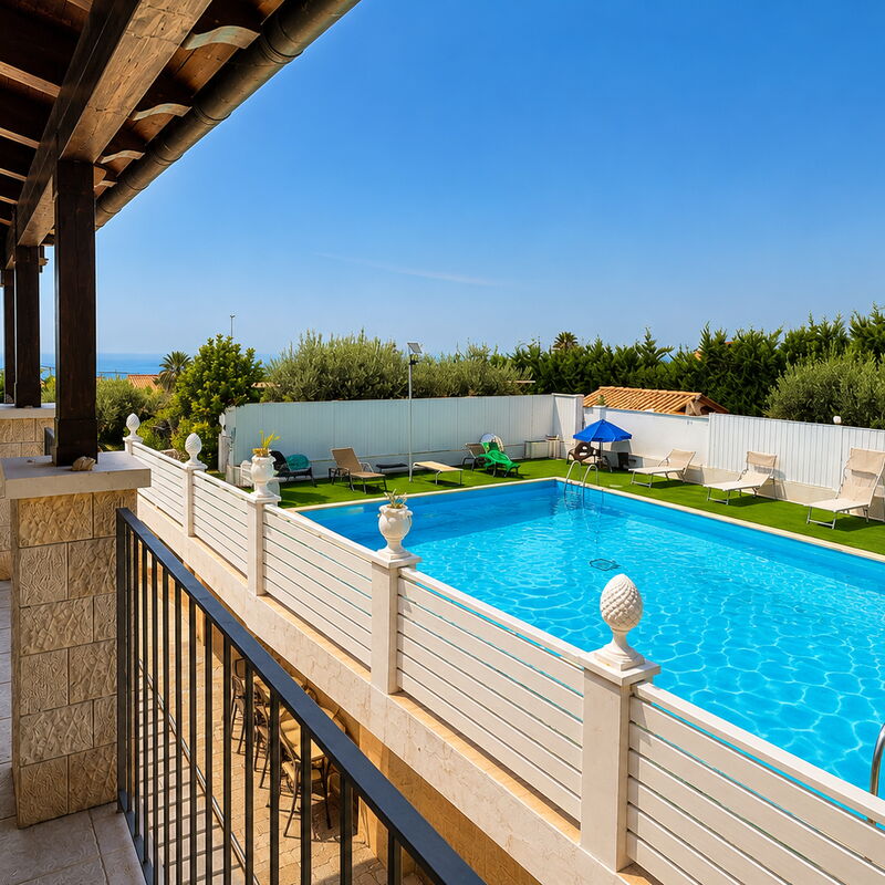 Villa Patrizia: Automne, Balcon / Terrasse / Patio, bassin, Été, Jardin, Printemps