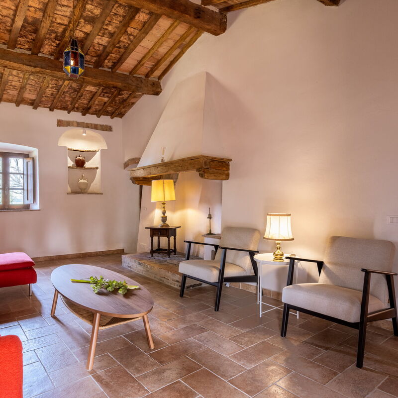 Casa Amelia, Pool, Casole Elsa, Monti: Frühling, Herbst, Sommer, Wohnzimmer